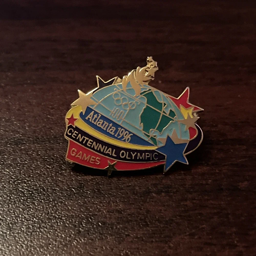 1996 Atlanta Centennial Olympics Lapel Hat Pin‎